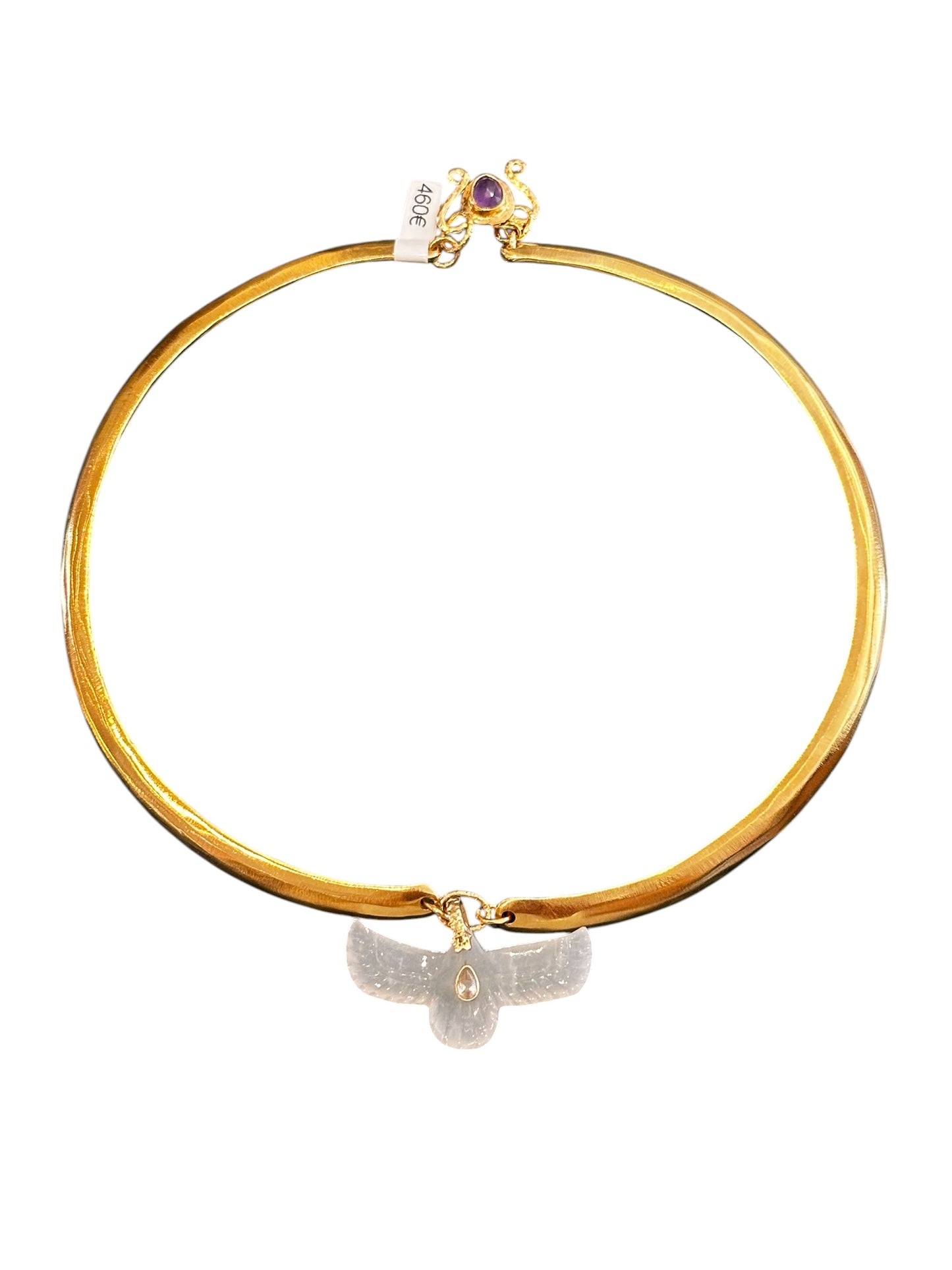 Collier Torque Phoenix Sacré Cristal de Roche - Room Service