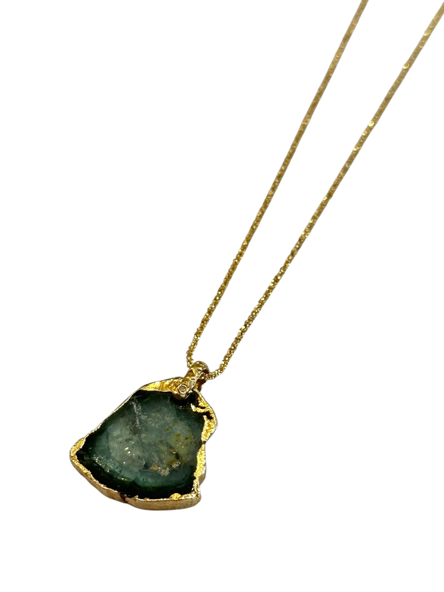 Collier Tranche Tourmaline Verte - Room Service
