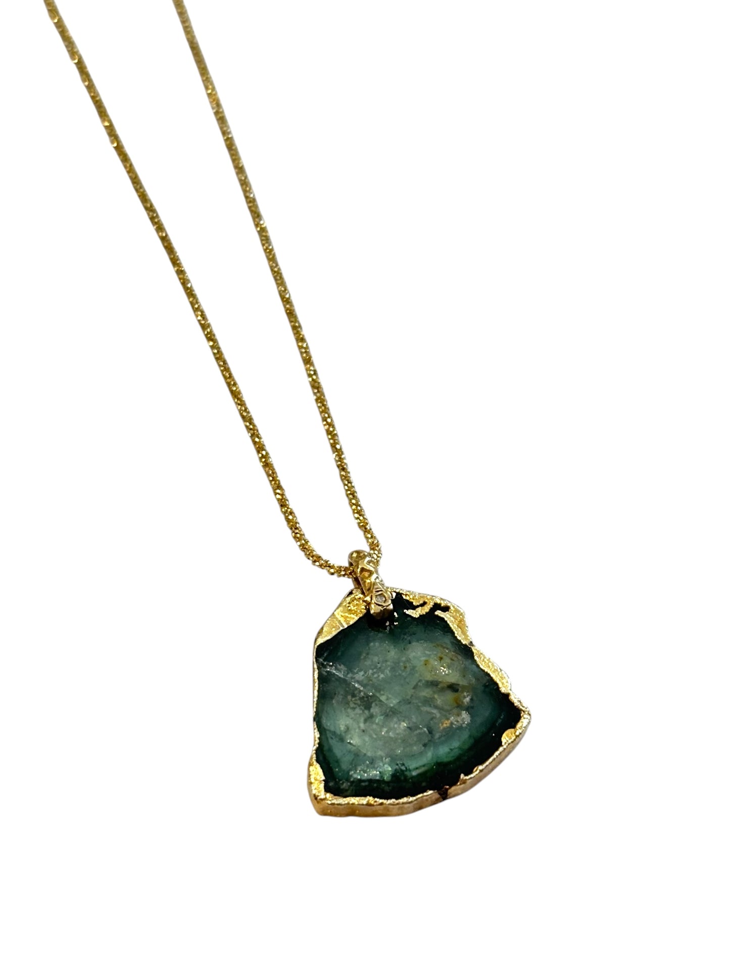 Collier Tranche Tourmaline Verte - Room Service