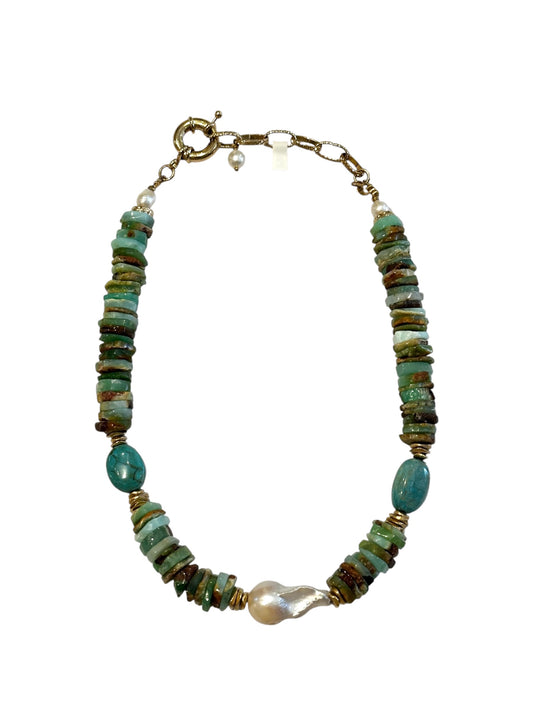 Collier Perle Baroque et Pierres Fines - Room Service
