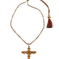 Collier Croix Grenade Citrine Fil de Soie - Room Service