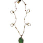 Collier Court Tibétain Serpentine - Sharing