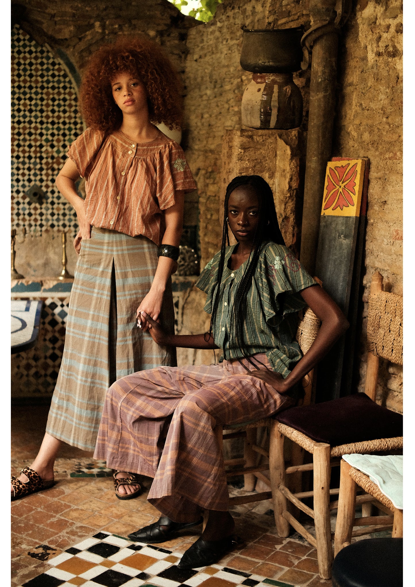 Skirt Pants Violet/Marron - Claramonte