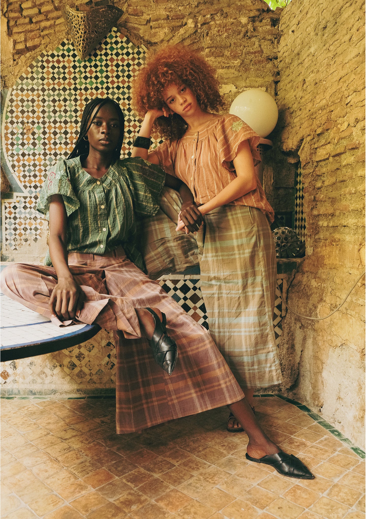 Skirt Pants Violet/Marron - Claramonte