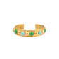 Bracelet Tribal vert et turquoise - Sylvia Toledano