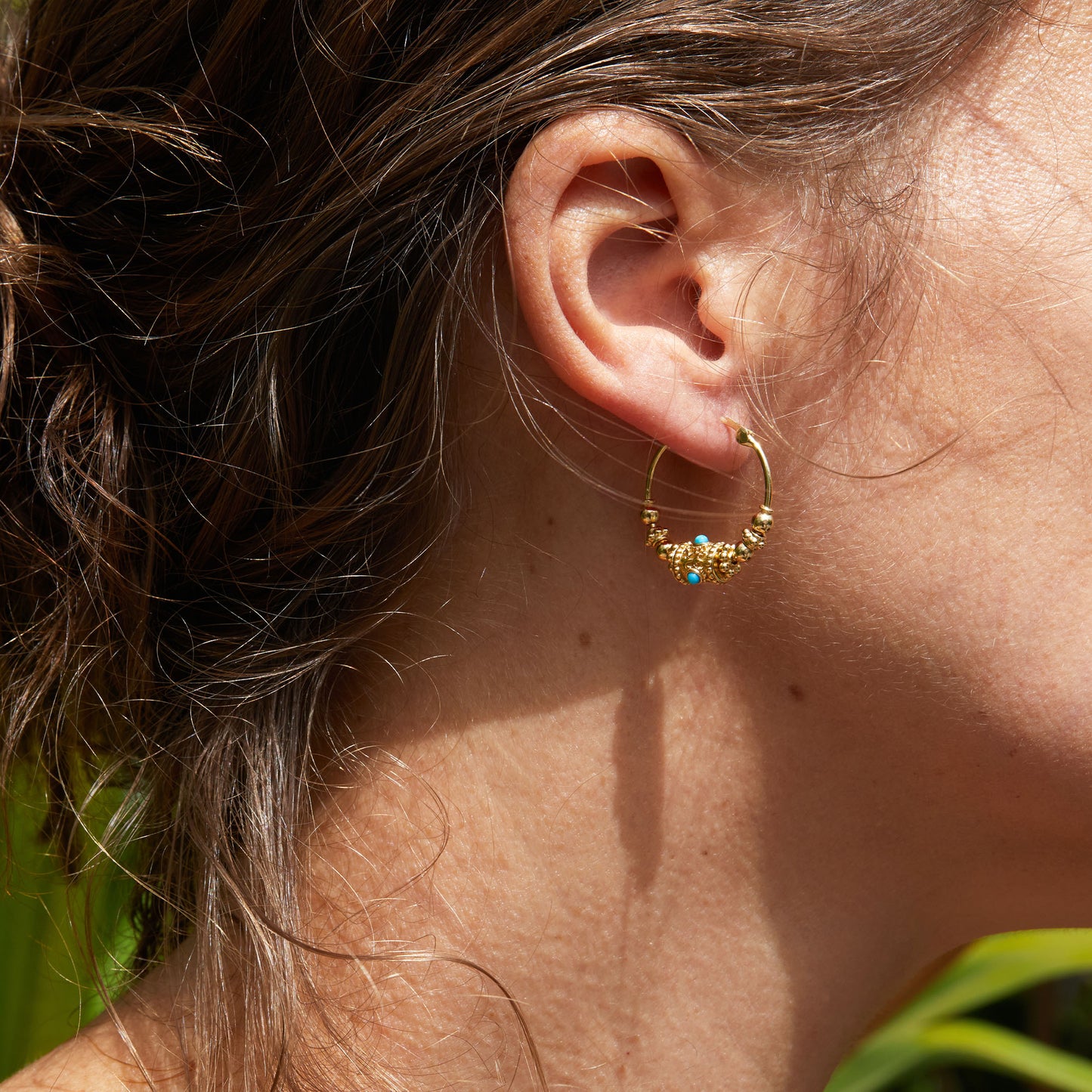 Boucles d'oreilles Maya Turquoise - Dorothée Sausset