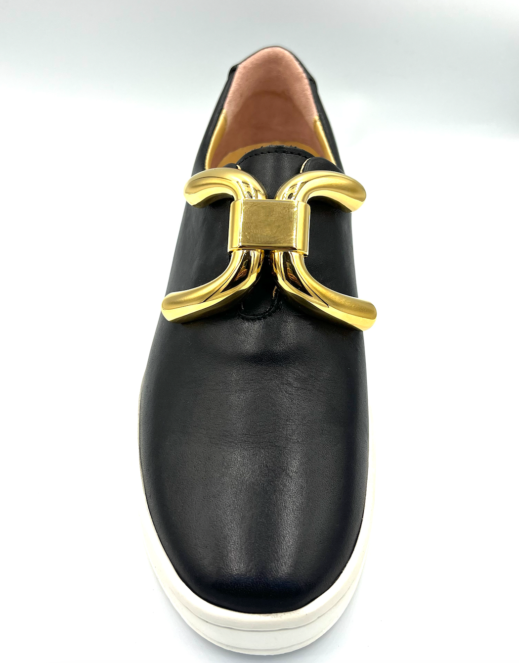 Black Gold Bow Sneaker - Anhourandashower