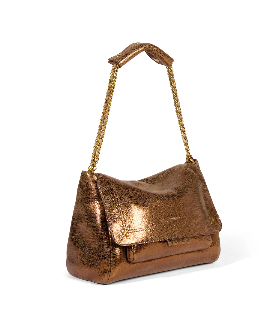 Shoulder bag Lulu L Lam Bronze Jerome Dreyfuss nousleslibellules