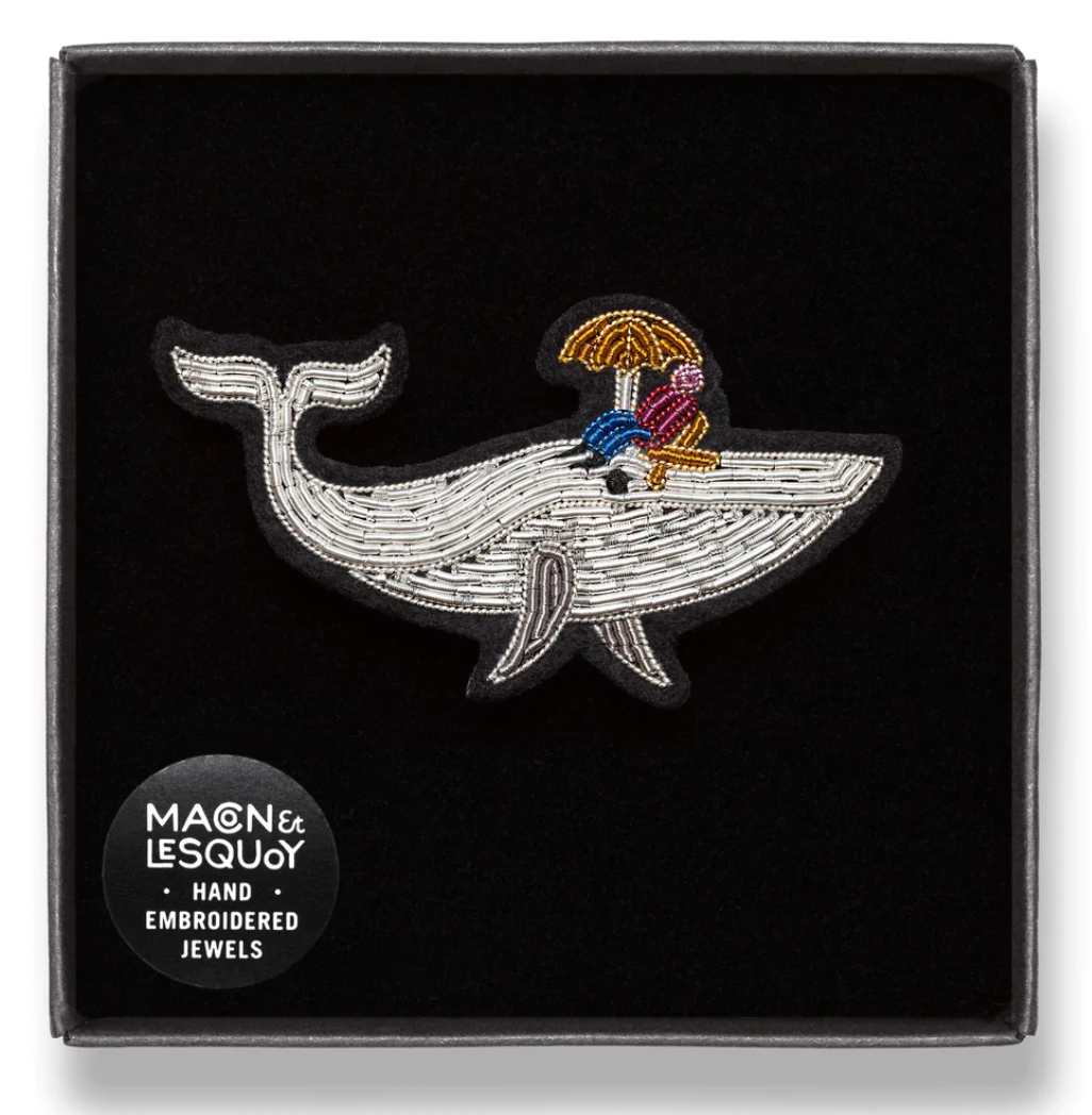 Humpback whale brooch - Macon &amp; Lesquoy