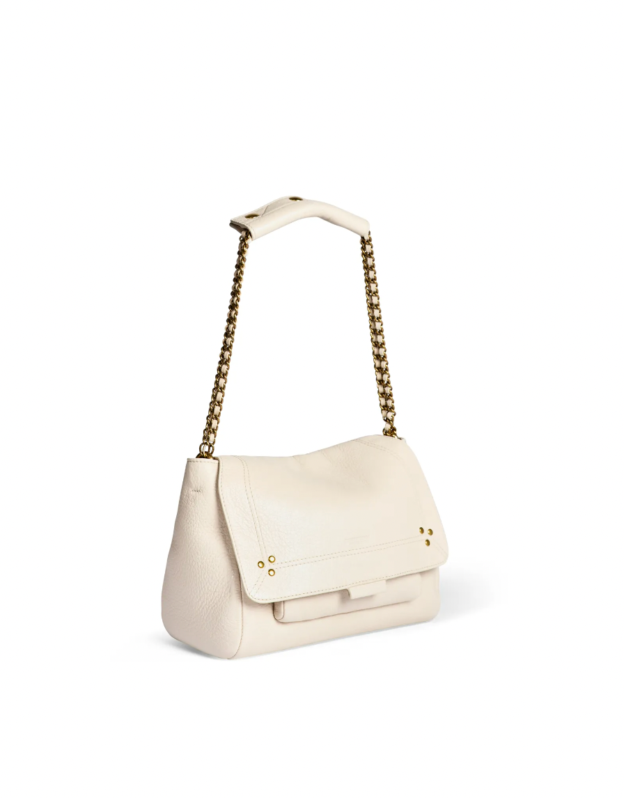 Lulu M Cream Grained Bag - Jerome Dreyfuss