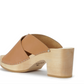 Sabot Yzis Bois Cuir Camel - YOUYOU
