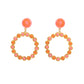 Boucles d'oreilles Happy rose et orange - Sylvia Toledano