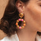 Boucles d'oreilles Flower Candies Rose et Orange - Sylvia Toledano