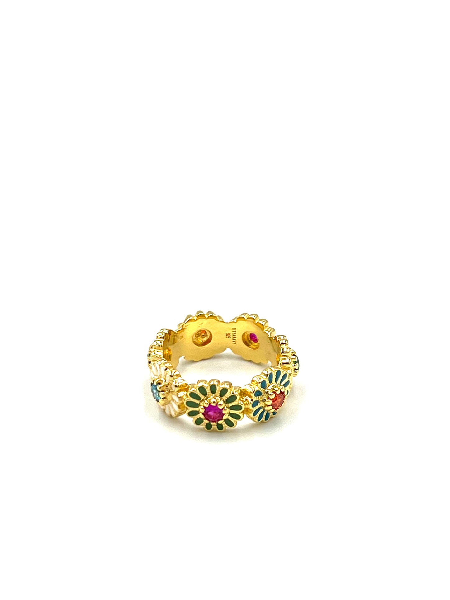 bague à fleurs