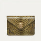 Portes Cartes Python Alex Dark Kaki - Claris Virot