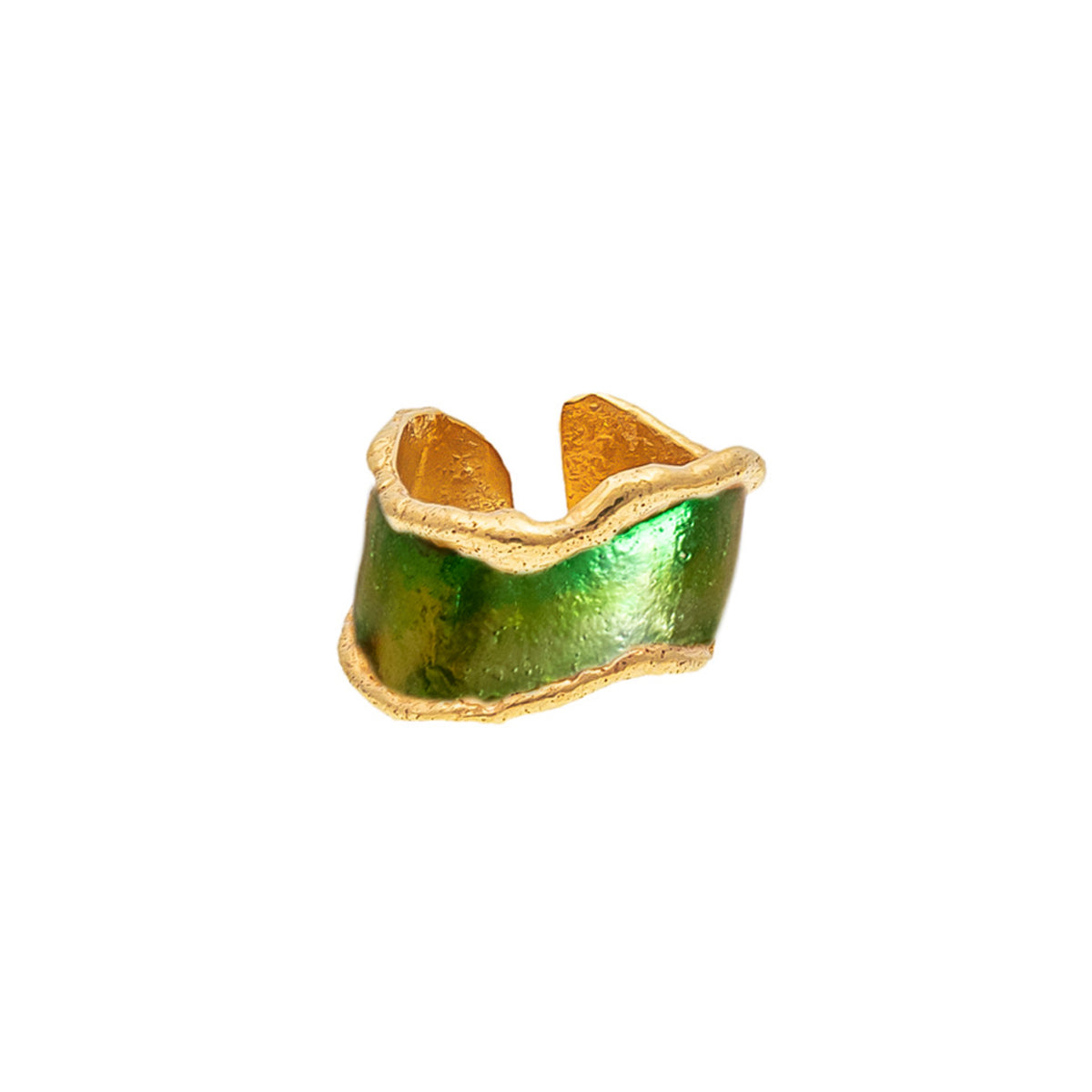 Bague Flow couleur Verte - Sylvia Toledano